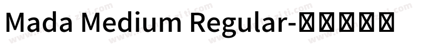 Mada Medium Regular字体转换